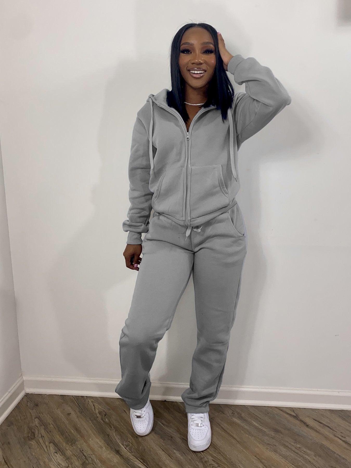 Women Sweatsuit Set 2 Piece Outfits Casual Hoodies Tops And Sweatpants Jogger Tracksuits Loose Trousers