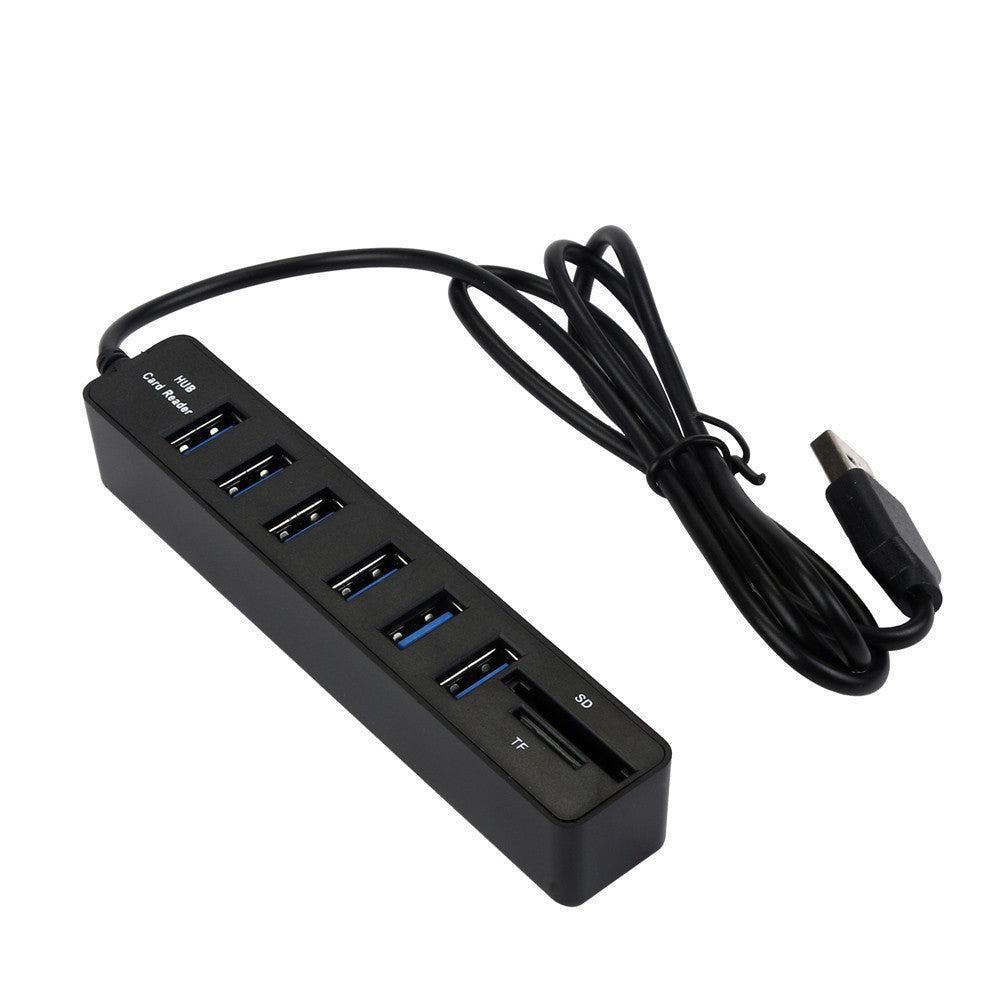 USB Deconcentrator 20 HUB 2 In 1 Card Reader SDTF 6USB 2 Extender HUB Card Reader