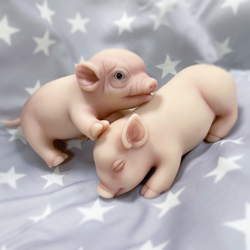 Silicone Rebirth Toy Simulation Doll Vinyl Piglet
