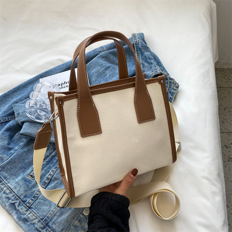 Small Canvas Korean Style Tote For Women Casual Ladies Handbags 2022 New Luxury Simple Shoulder Side Bag Shopper Crossbody Bags