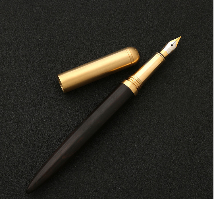 Brass And Sandalwood Student Writing Business Fountain Pen