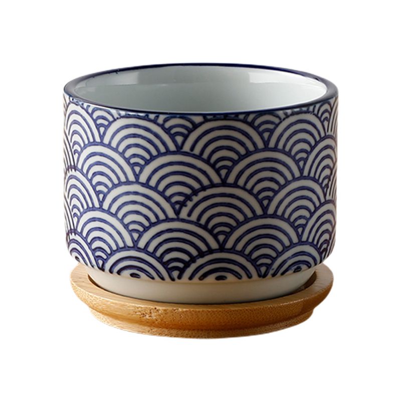 Succulent Japanese-style And Wind Combination Ceramic Creative Simple Modern Desktop Flowerpot