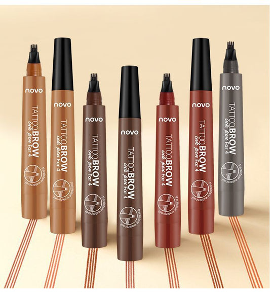 Four-forked Liquid Eyebrow Pencil Three-dimensional Long-lasting