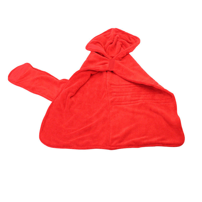 Waist-wrapped Microfiber Bathing Pet Dry Clothes