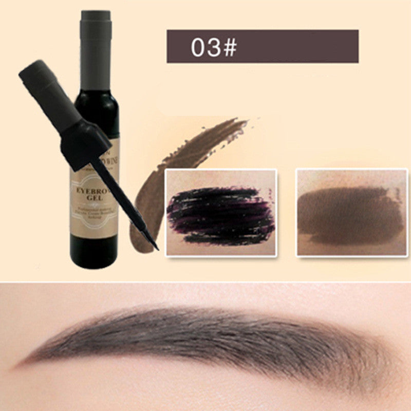 Red Wine Bottle Tearing Eyebrow Cream Lasting