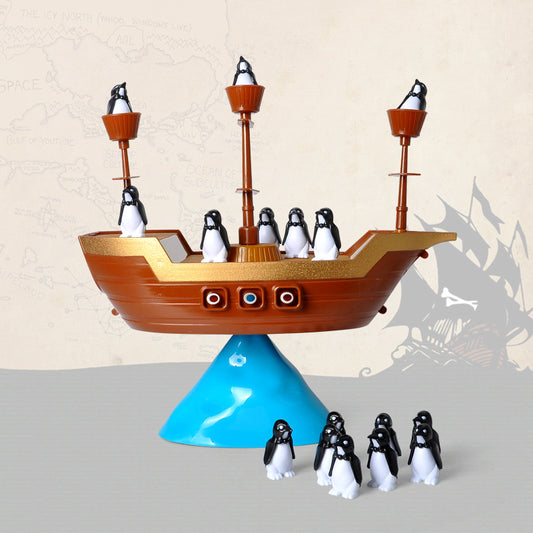 Penguin pirate ship toy