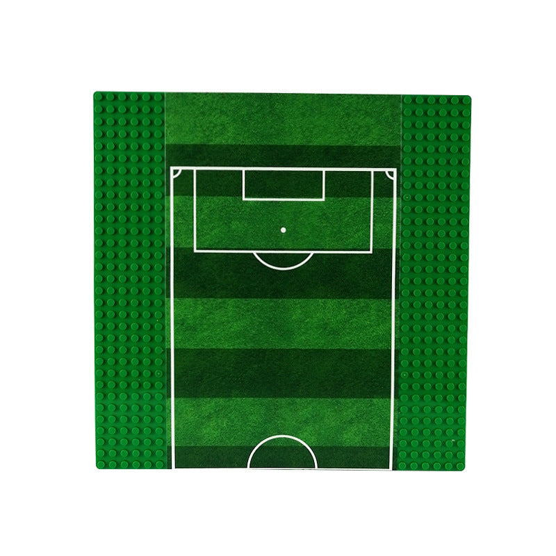 Parking Lot Baseball Field Basketball Sports Children's Small Particle Building Block Bottom Plate