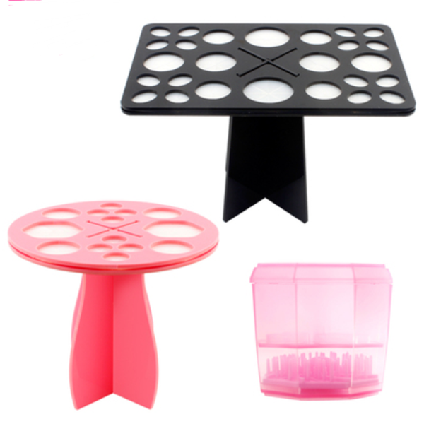 14 Hole Make up Brush Set Dry Rack Drying Brushes Shelf Multifunction Stand Display Cosmetic Clean Tool Wash Makeup Brush Holder