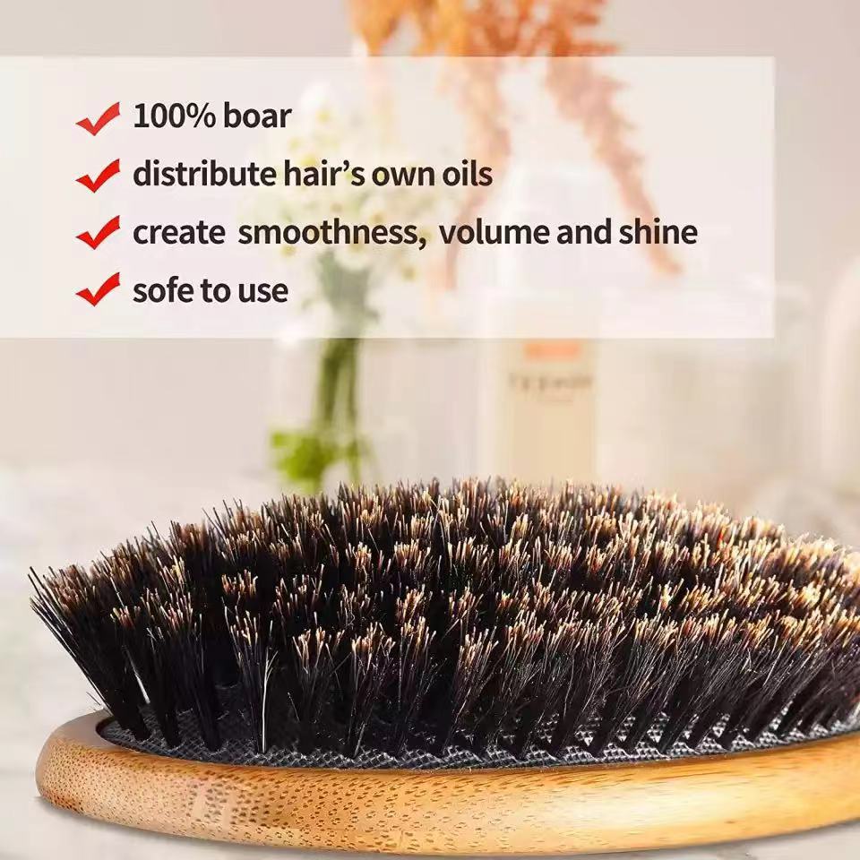 Whole Pig Hair Nanzhu Air Cushion Comb Anti-static