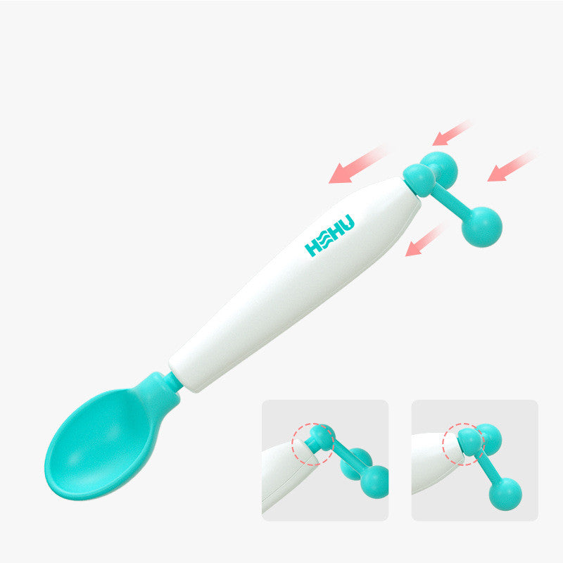 Balance Anti-spreading Baby Learn To Eat Child Training Rice Spoon