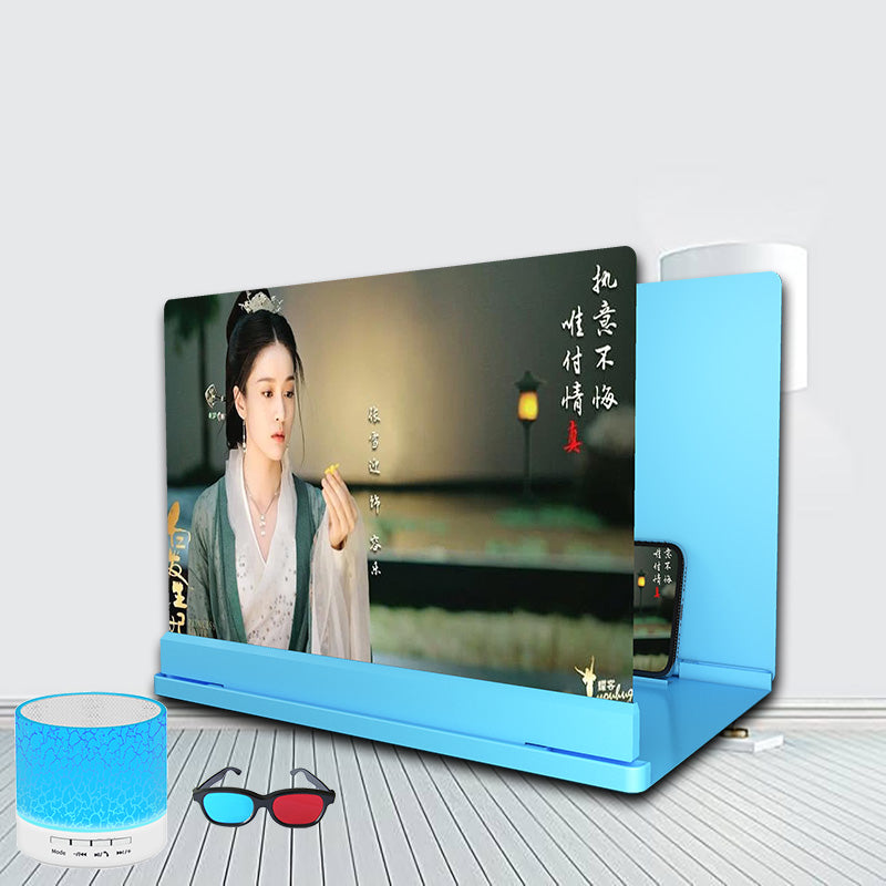 Blu-ray Ultra-clear Mobile Phone Screen Magnifier Eye Protection Lazy Bracket