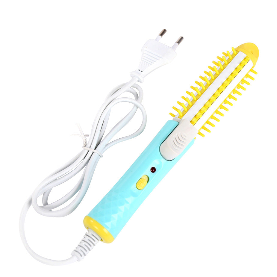 Mini 2 In 1 Electric Hair Curler Roller Curling Iron Brush