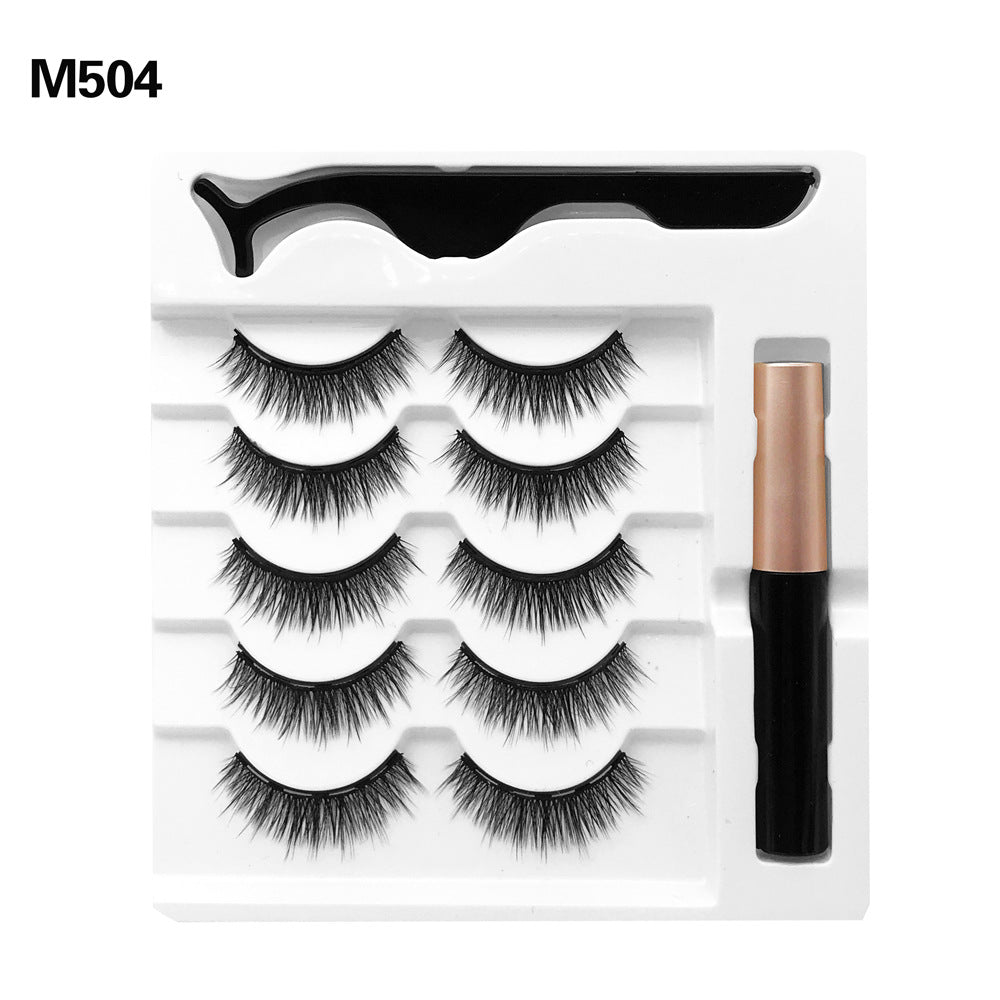 Magnetic False Eyelashes Five Pairs Of Mixed