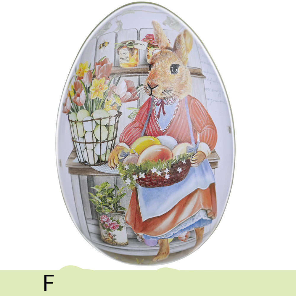 Easter Color Rabbit Iron Egg Decoration Supplies