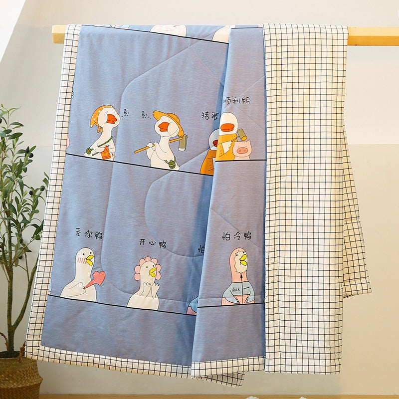 Pure Cotton Summer Air Conditioner Thin Quilt Cover