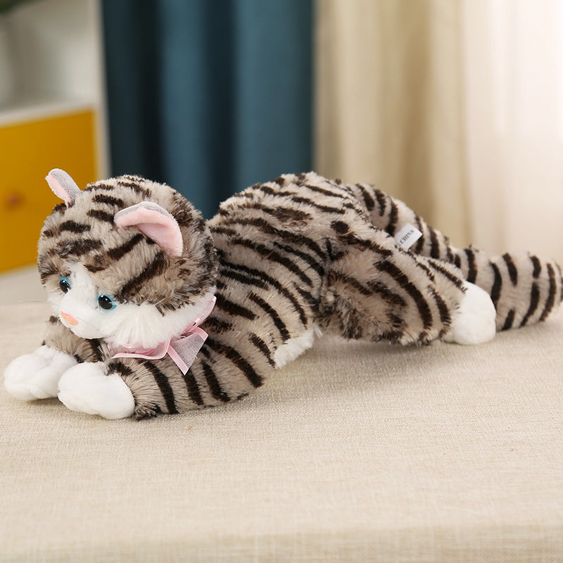 Simulation Cat Plush Toy Doll Cute Puppet Pillow