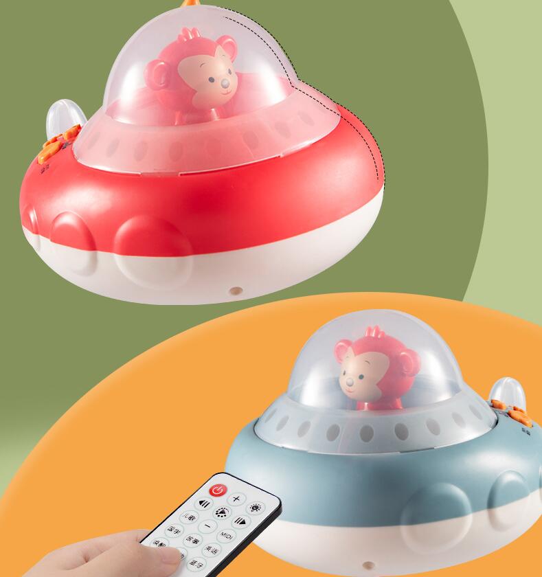 Cartoon Baby Rattles Bracket Intelligent Whirling Electrical Rattles Gift Baby Room Decor