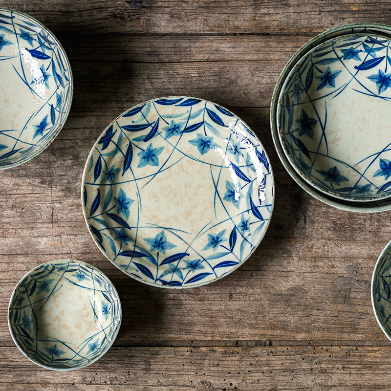 Japanese-Style Coarse Porcelain Beef Noodle Bowl