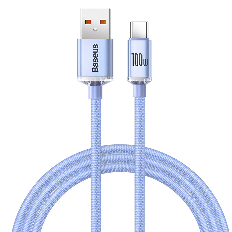 Crystal Shine Series Fast Charging Data Cable USB To Type C 100W