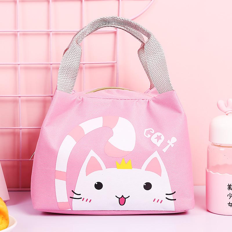 Cute Cartoon Lunch Tote Bag Insulation