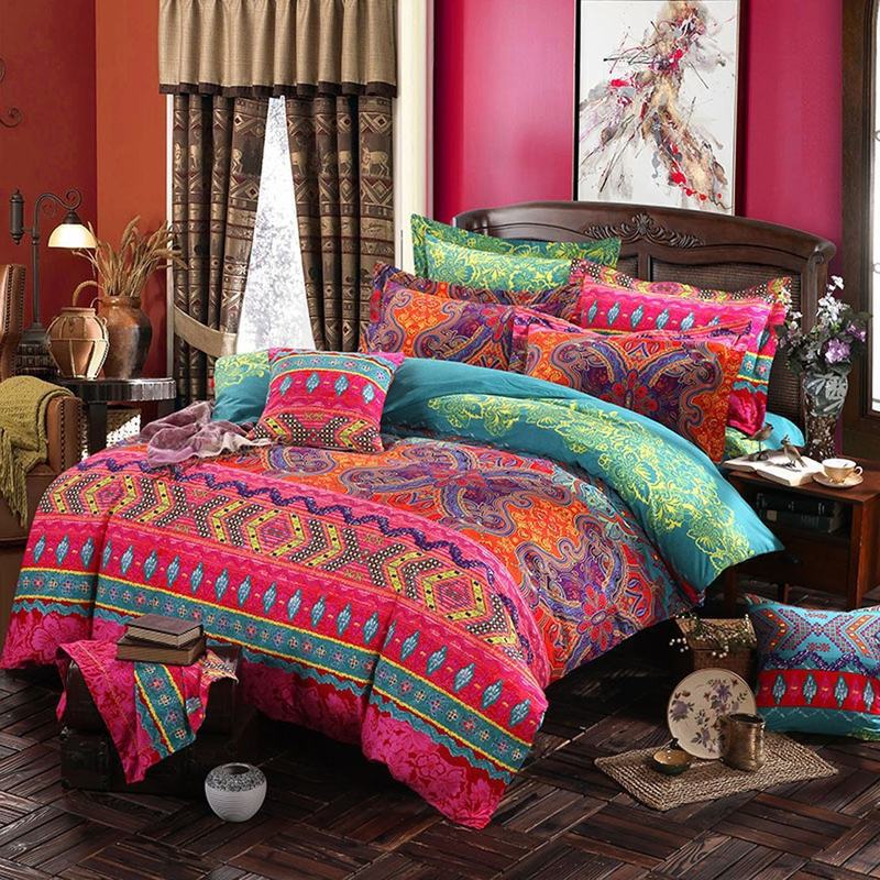 Bohemian Bedding Four-piece Set Of Ethni