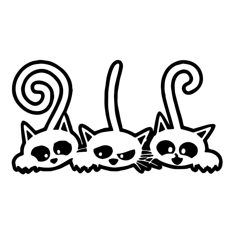 Cat Car Sticker Personality Cute Decoration