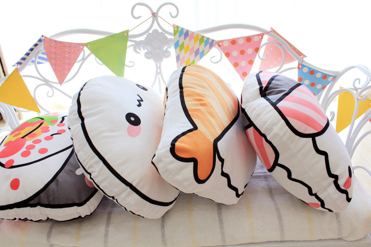 Salmon cushion plush toy