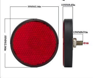 Round Lattice Reflector 24LED Brake Turn Signal