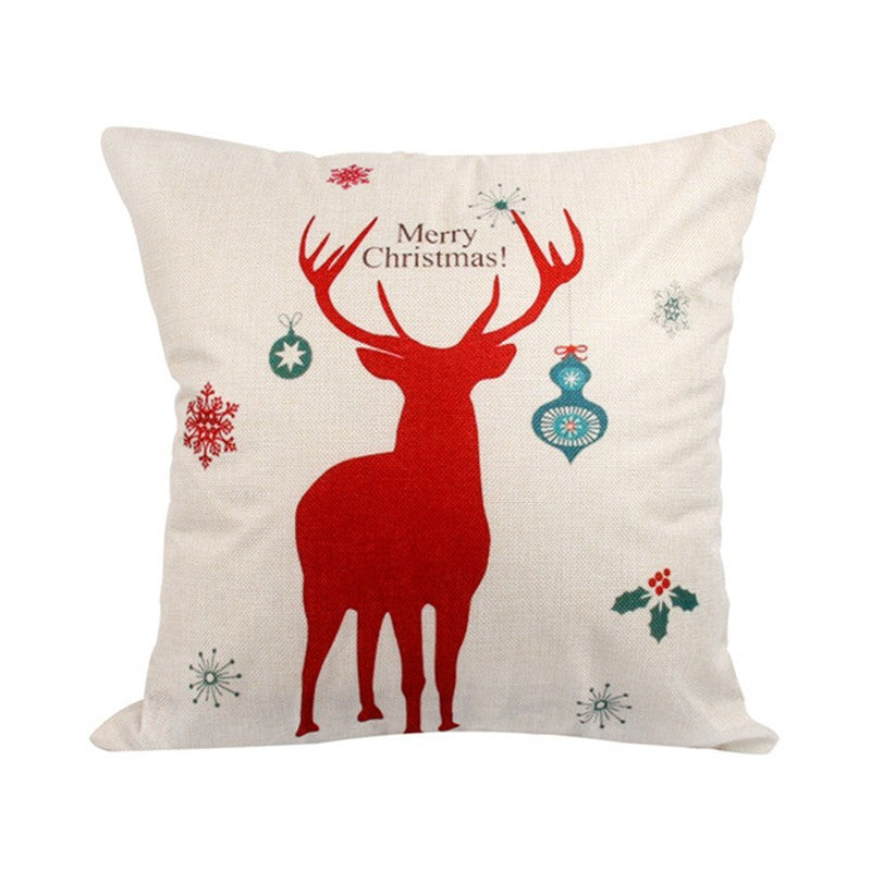 Christmas Hot-selling Home Sofa Office Creative Linen Pillowcase