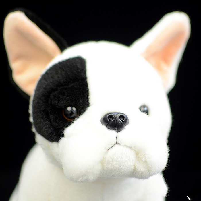 Cute Simulation French Doll Squat Dog Plush Toy