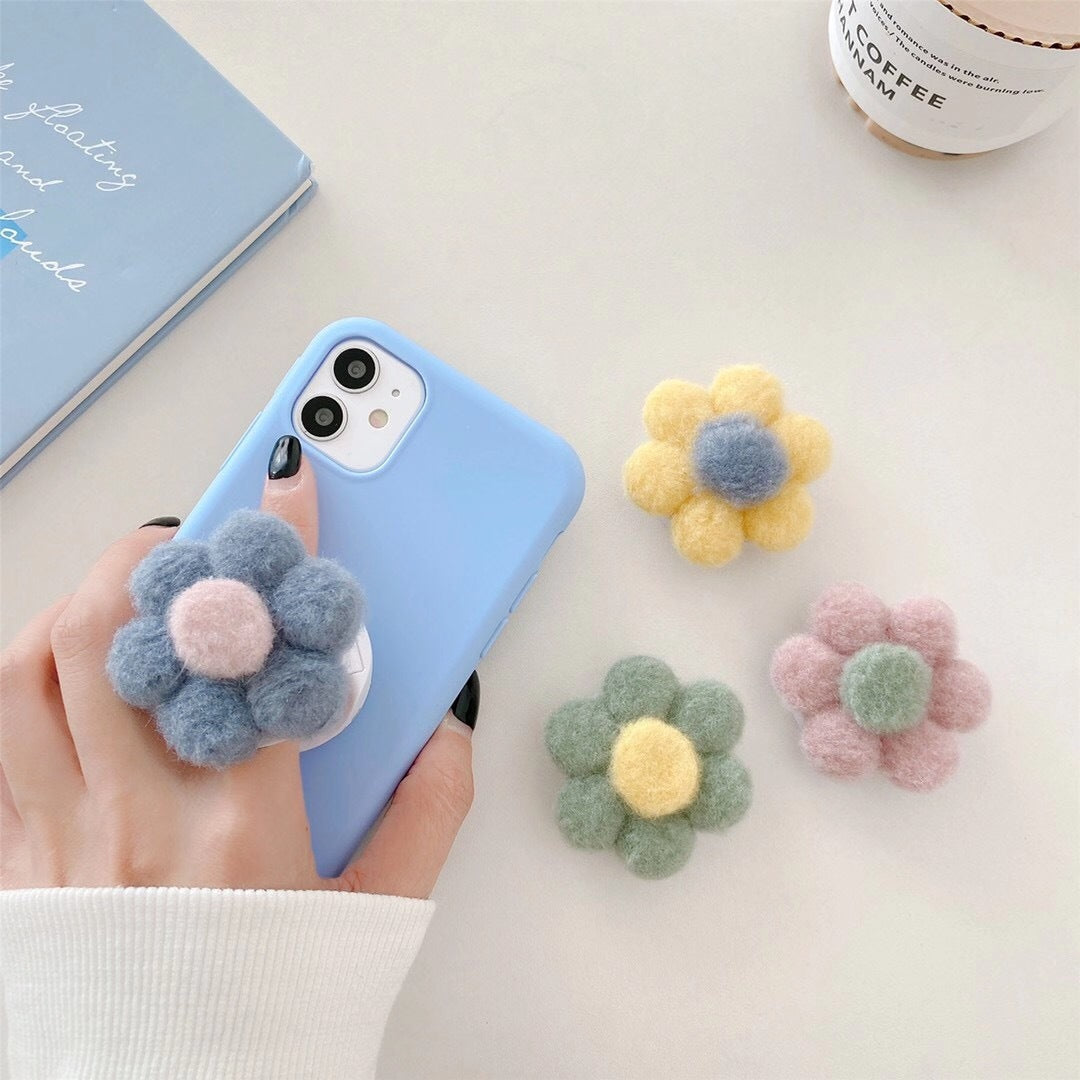 Plush Ring Mobile Phone Folding Stand