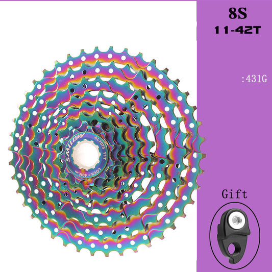 Colorful Cassette Mountain Bike Color Flywheel