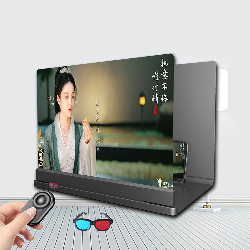 Blu-ray Ultra-clear Mobile Phone Screen Magnifier Eye Protection Lazy Bracket
