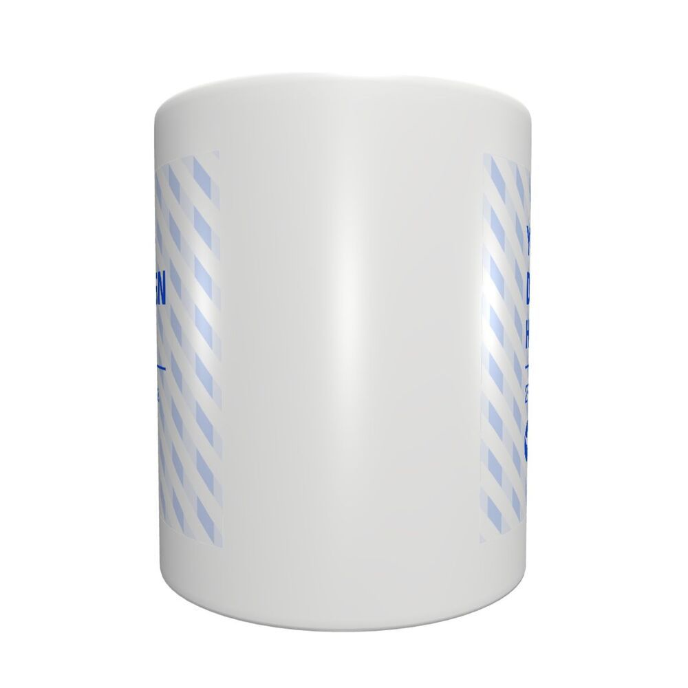 White mug (double-sided printing / pattern symmetry)