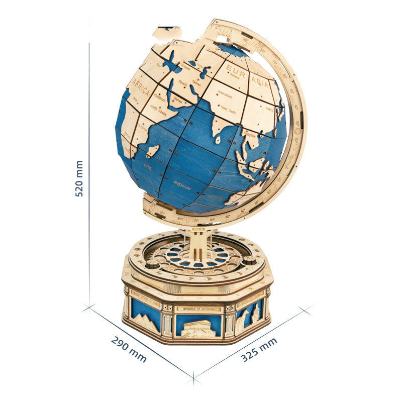 Telescope Astronomical Geographer Wooden D Three-dimensional Assembling Toy