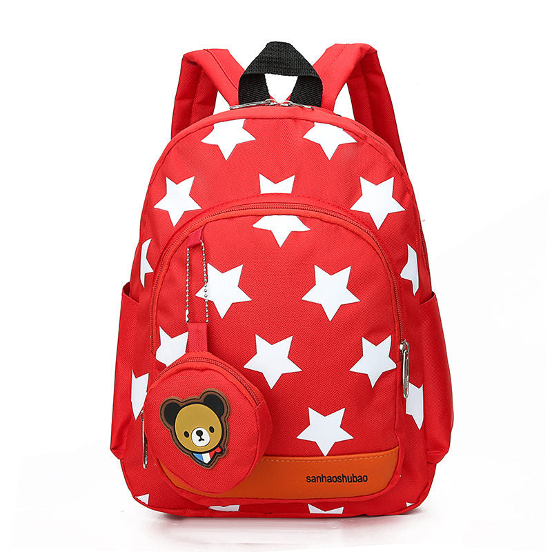 Star cartoon package kindergarten men and women baby bag in the big class 3-4-5 years old children backpack cross-border