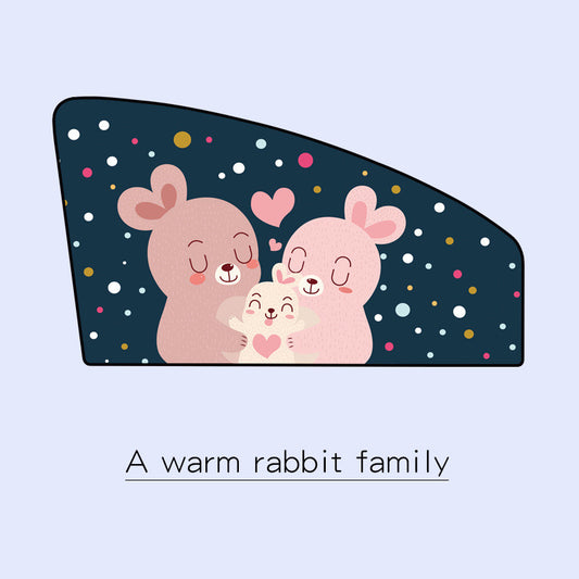 Car Magnetic Sun Shade Cartoon Sunscreen Heat Insulation