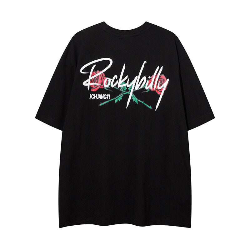 Retro T-shirt Male Masked Robber Portrait Print