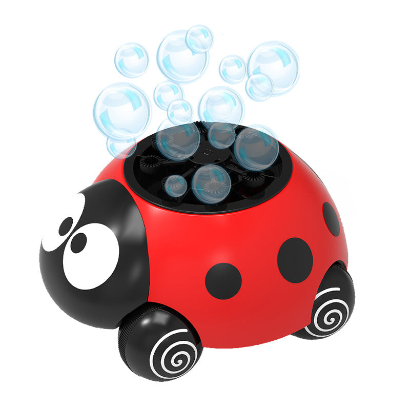 Children's Q Cute Beetle Bubble Machine Electric Light Cable