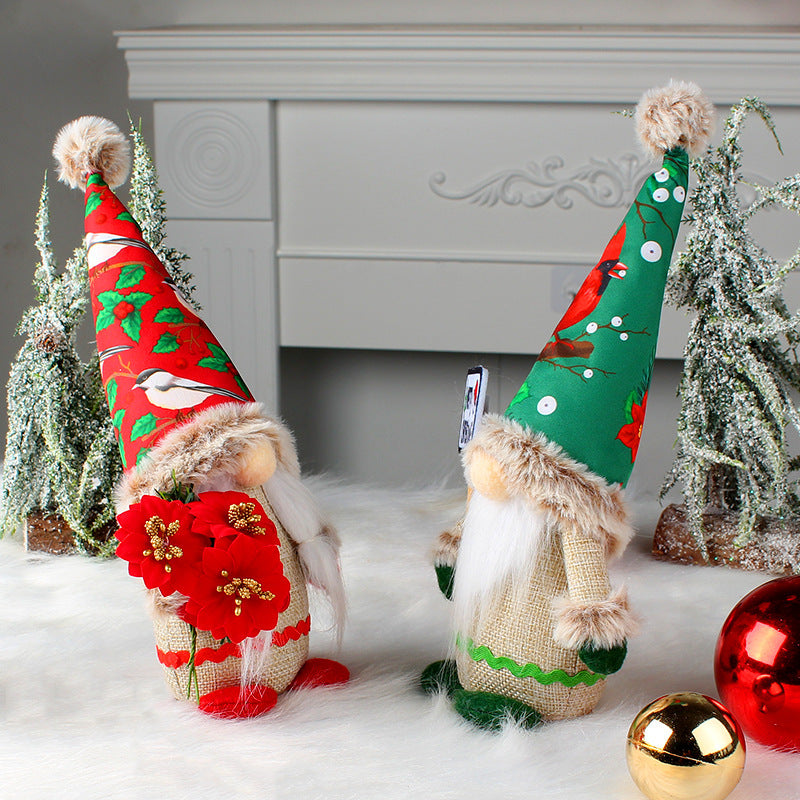 Festive Decoration Standing Faceless Hat Gnomish Doll