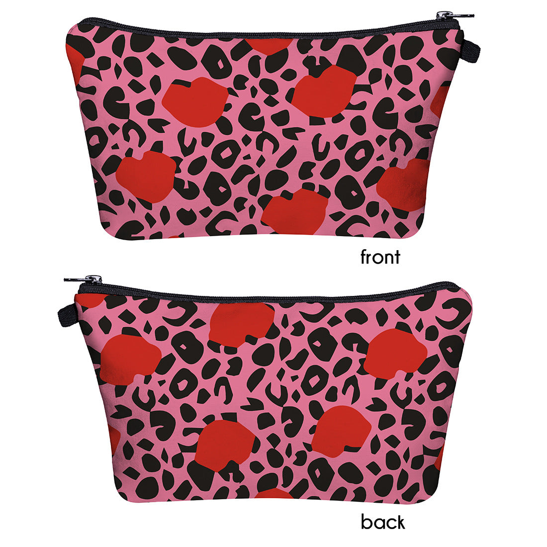 Color Leopard Print 3d Digital Printing Storage Washing Bag Bag Ladies Clutch