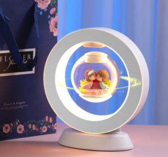 Valentines Day Gift Magnetic Levitation Lamp Bluetooth Stereo Light