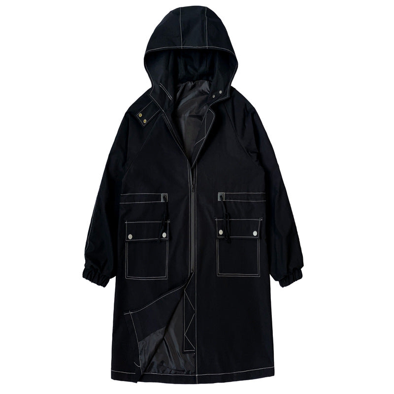 Men's Mid-length Trench Coat In Spring And Autumn