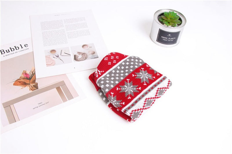 Christmas Print Pet Dog Turtleneck Knitted Sweater