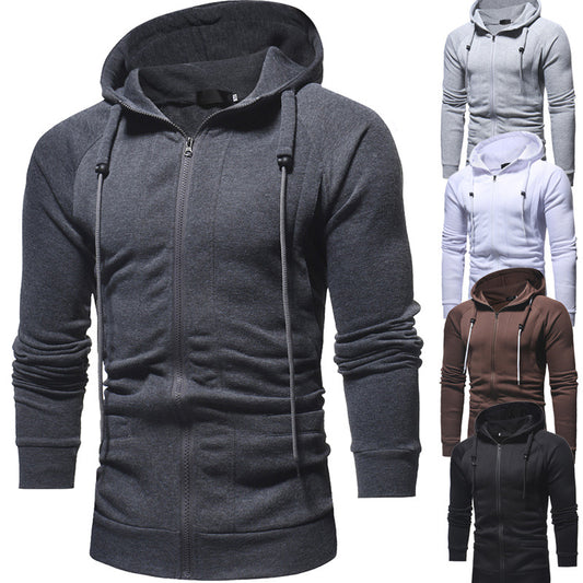 Men's Casual Slim Fit Zip Hoodie