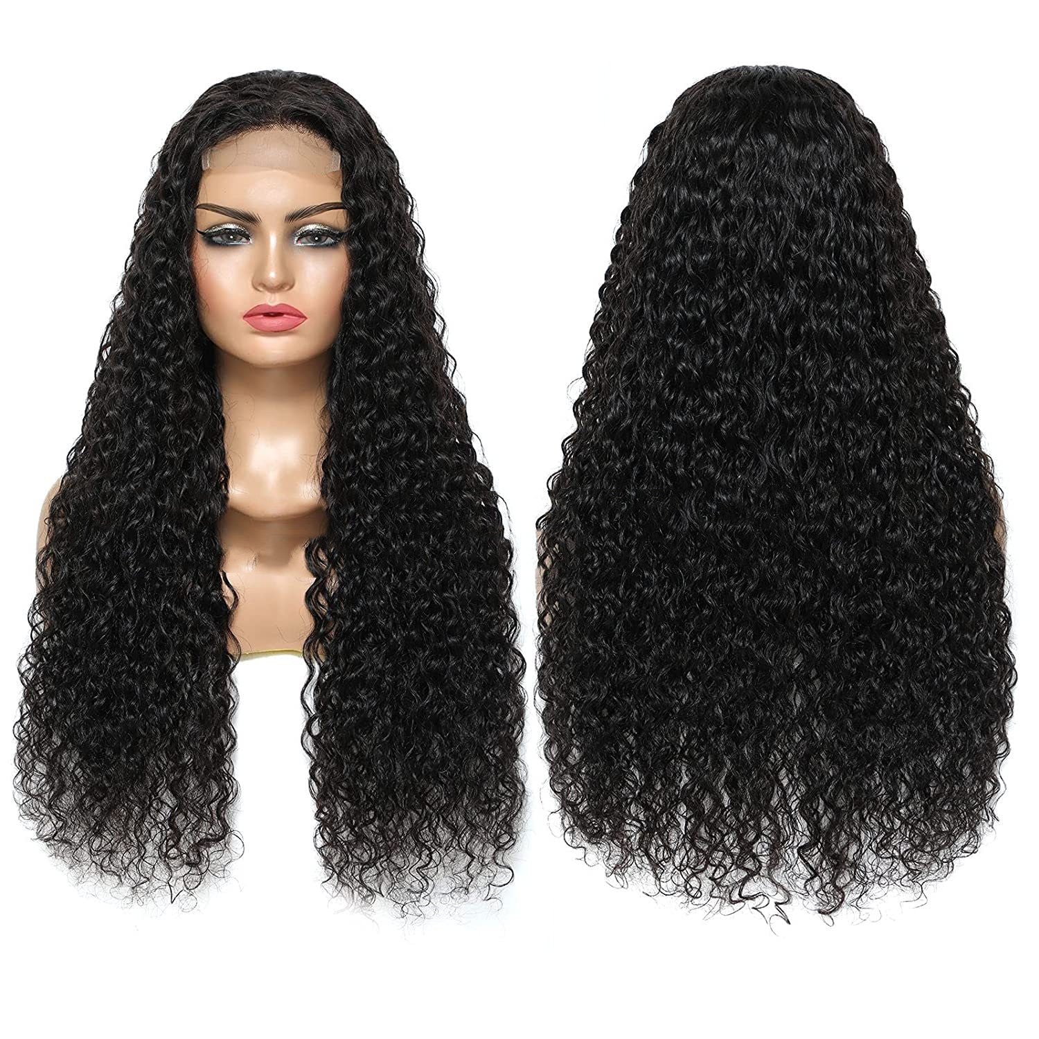 Hot Ladies Front Lace Chemical Fiber Long Curly Wig