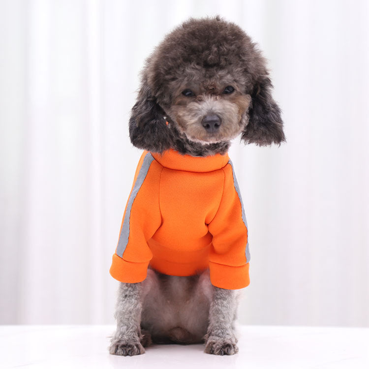 Tractionable Reflective Sweater Night Walking Dog Cat Pet Clothes