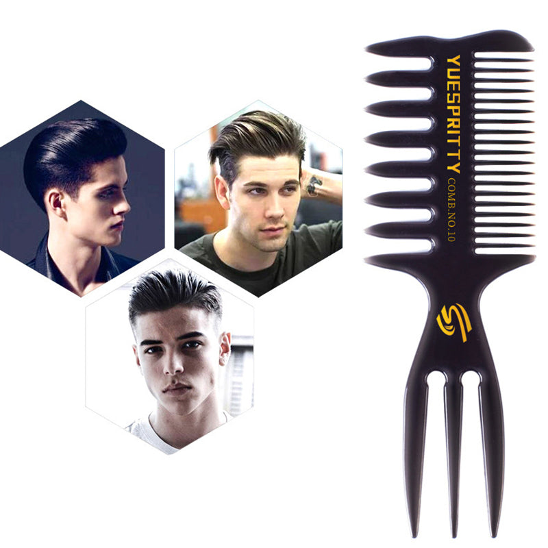 Men's Special Retro Back Head Texture Styling Oil Comb