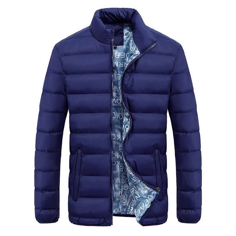 Men's Middle-aged Youth Stand-collar Padded Short Padded Jacket