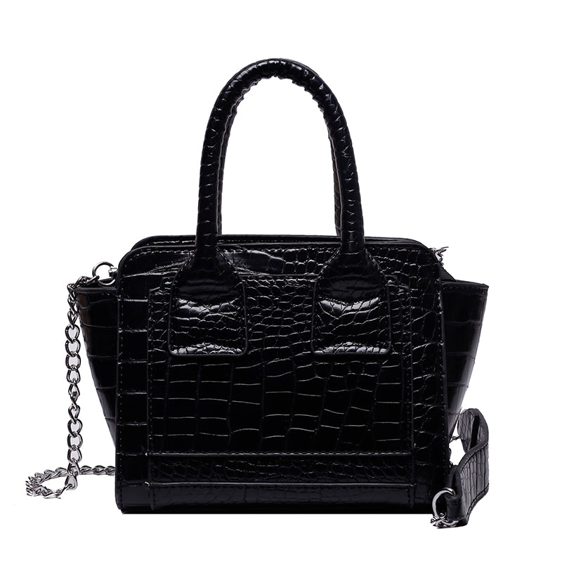 Mini Chain Crocodile Pattern Women's Shoulder Bags 2022 Fashion PU Leather Brand Deginer Crossbody Bag Female Handbag Totes